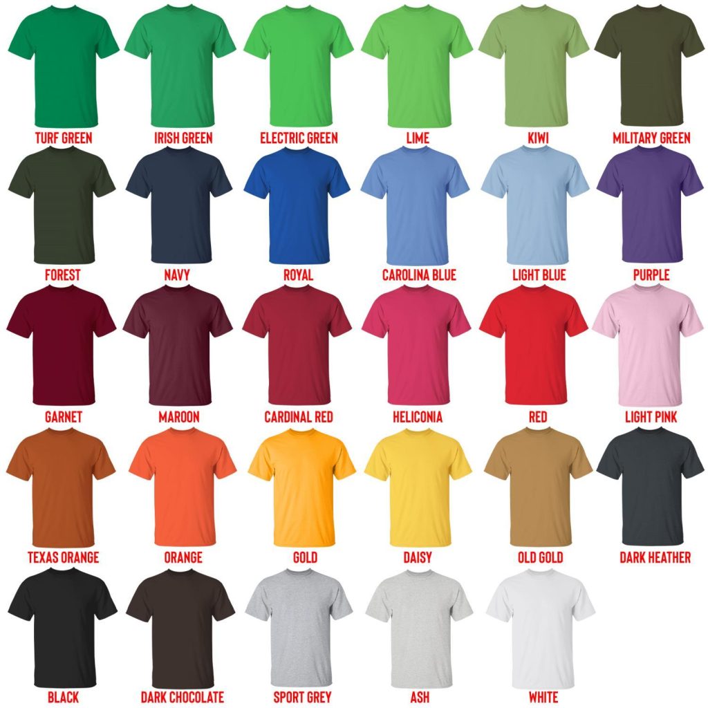 t shirt color chart - Destiny 2 Merch